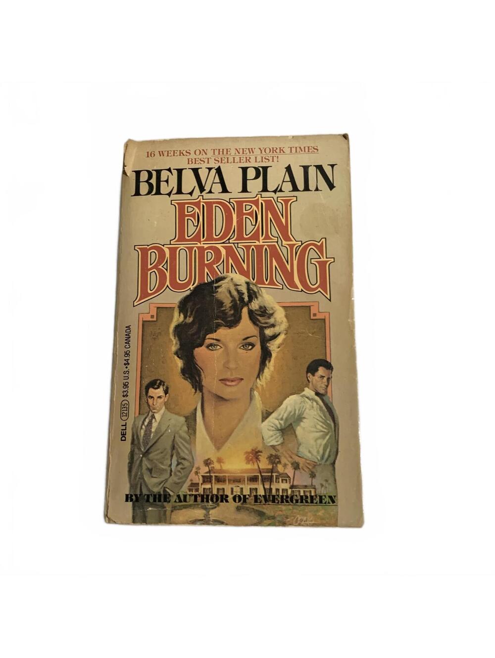 Eden Burning by Belva Plain Paperback Romance Family Saga Dell